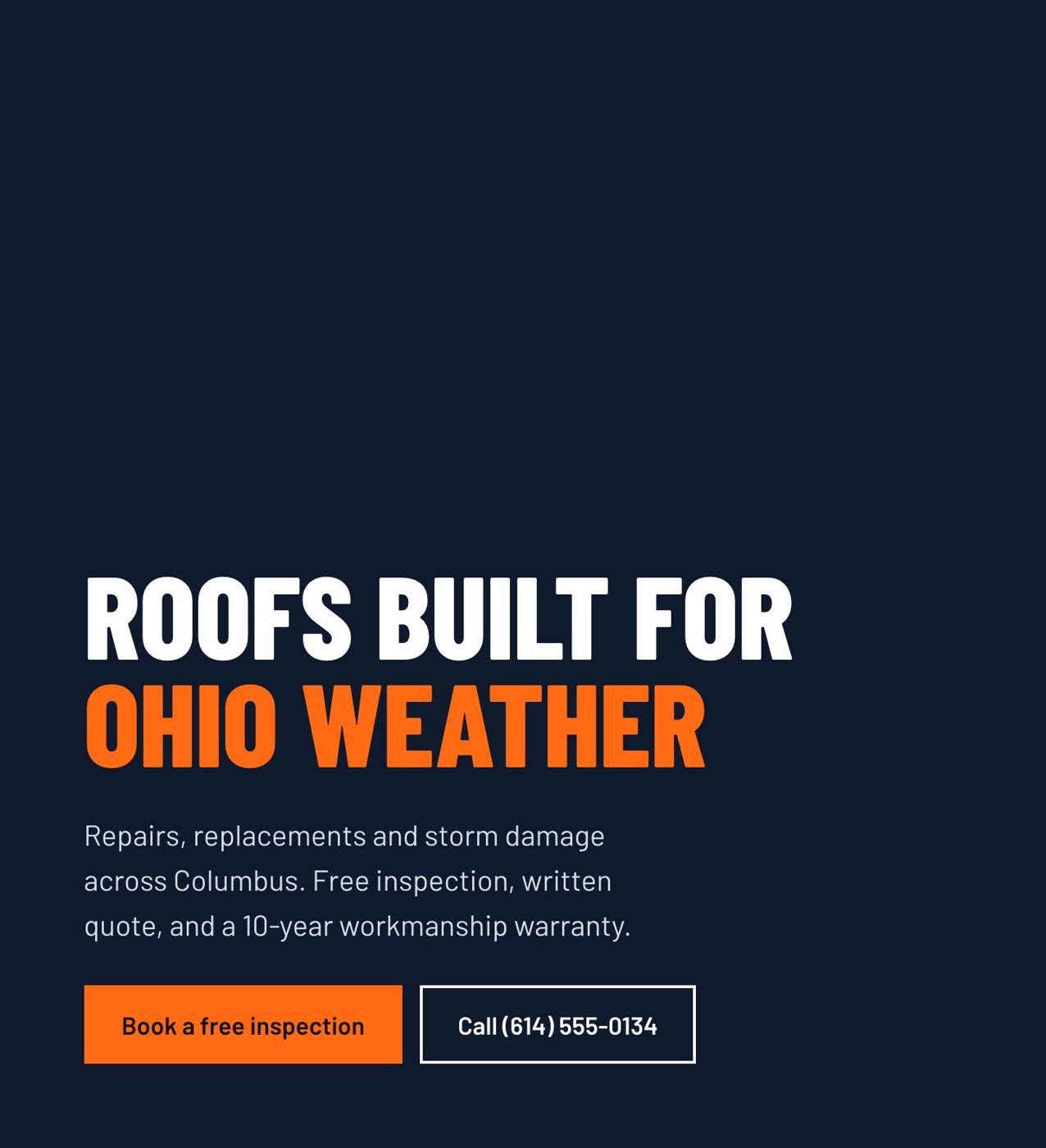 Tap-to-call button on a sample site